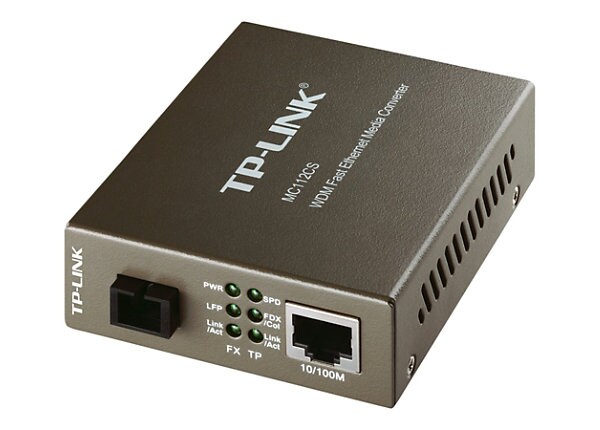 TP-Link MC112CS - fiber media converter - 10Mb LAN, 100Mb LAN