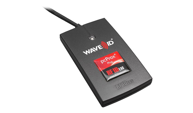 rf IDEAS WAVE ID Plus Keystroke V2 Black Reader - RF proximity reader - USB