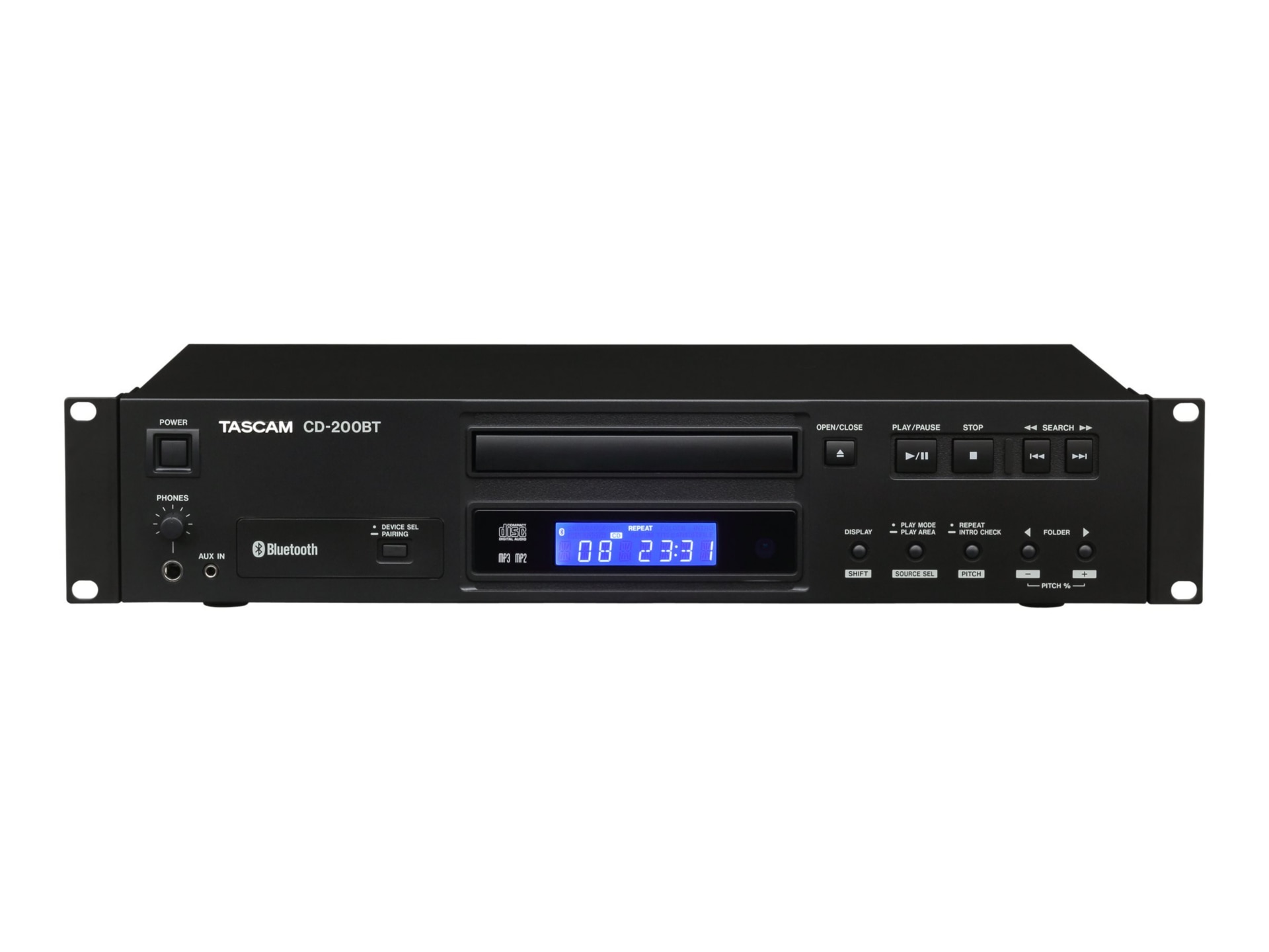 Thumbnail 2 of 5 for TASCAM CD-200BT Professional CD Player with Bluetooth Receiver