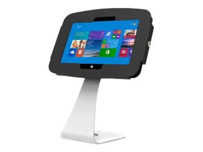 Compulocks Surface Secure Space Enclosure with Swan Stand Kiosk Black - enclosure