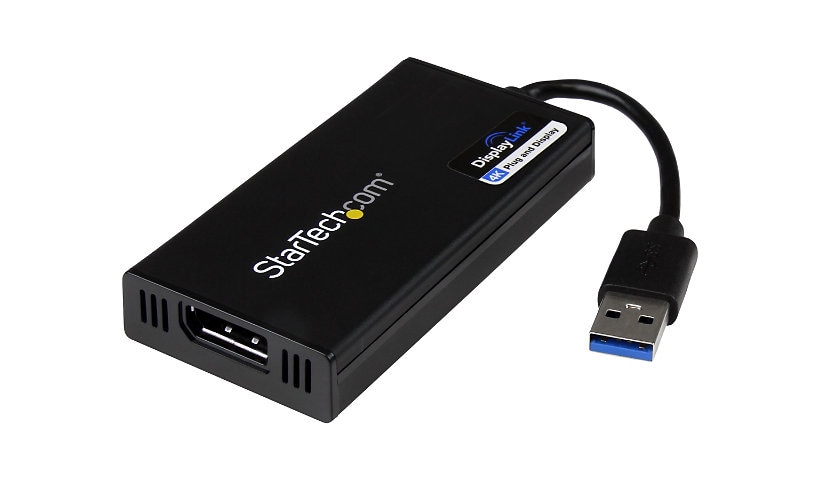 StarTech.com USB 3.0 to 4K DisplayPort External Multi Monitor Video Graphics Adapter - DisplayLink Certified - Ultra HD