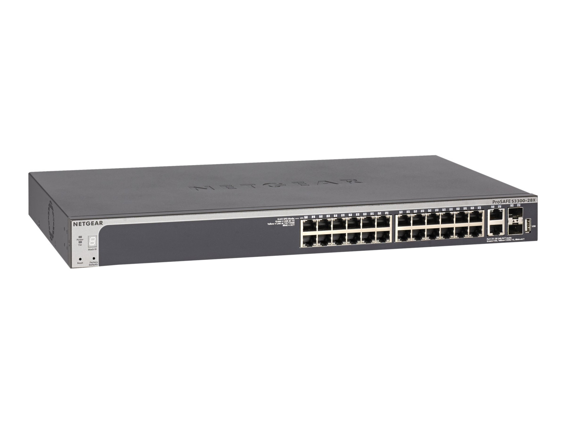 NETGEAR 28-Port Smart Managed Pro Switch, 24GbE, PoE+/195W, SFP+ (GS728TXP)