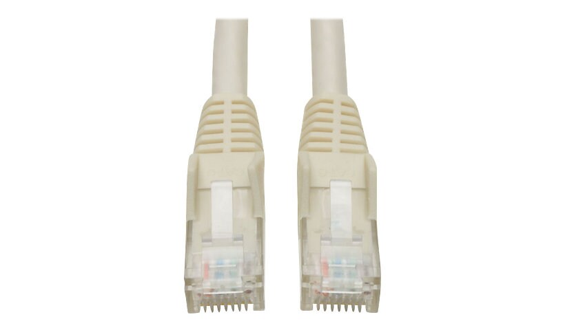Eaton Tripp Lite Series Cat6 Gigabit Snagless Molded (UTP) Ethernet Cable (RJ45 M/M), PoE, White, 50 ft. (15.24 m) -