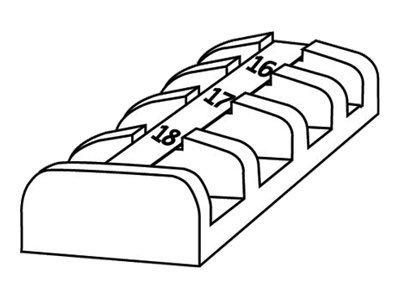 Panduit LS3E Terminal Block Labels - labels - 1 roll(s) - Roll (0.4 in x 35
