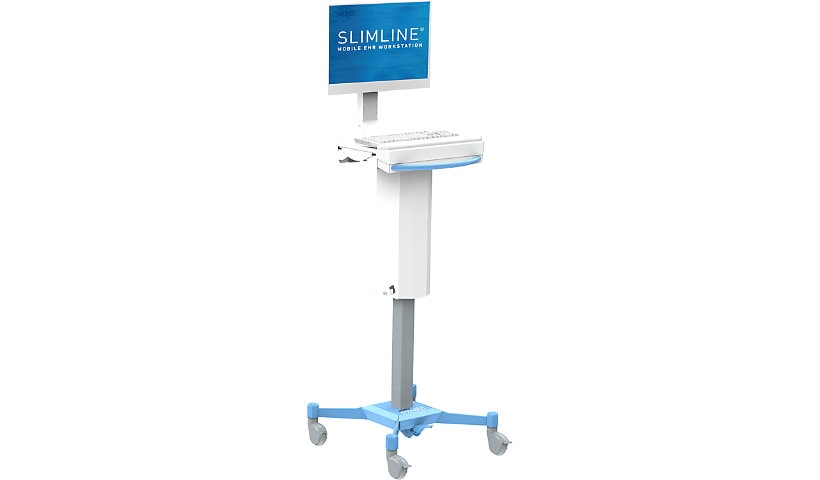 Enovate Medical Slimline Mobile Work Station with Mobius Power