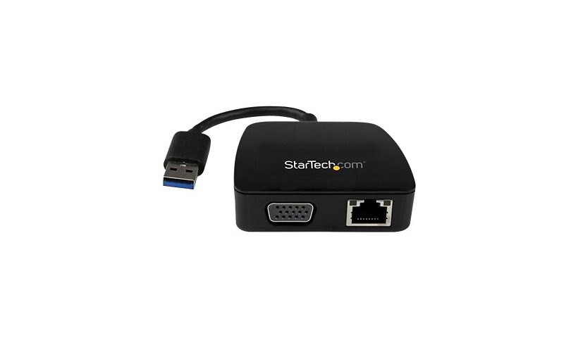 StarTech.com USB 3.0 to VGA and Ethernet Adapter - External Graphics Card