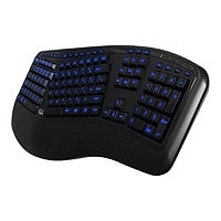 Adesso Tru-Form 150 - keyboard - US - black