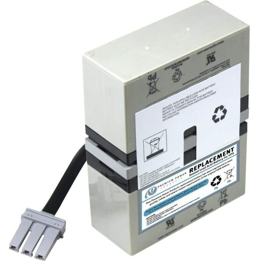 eReplacements Compatible Sealed Lead Acid Battery Replaces APC SLA32, APC RBC32, APC 516-015, for use in APC Back-UPS
