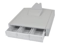 Ergotron StyleView Primary Storage Drawer, Triple mounting component - gray, white