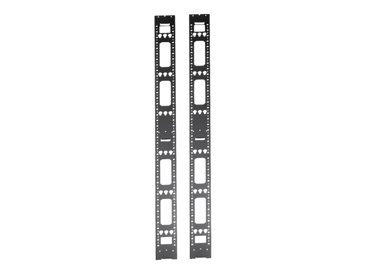 Tripp Lite 48U Rack Enclosure Server Cabinet Vertical Cable Management Bars - cable management bar - 48U