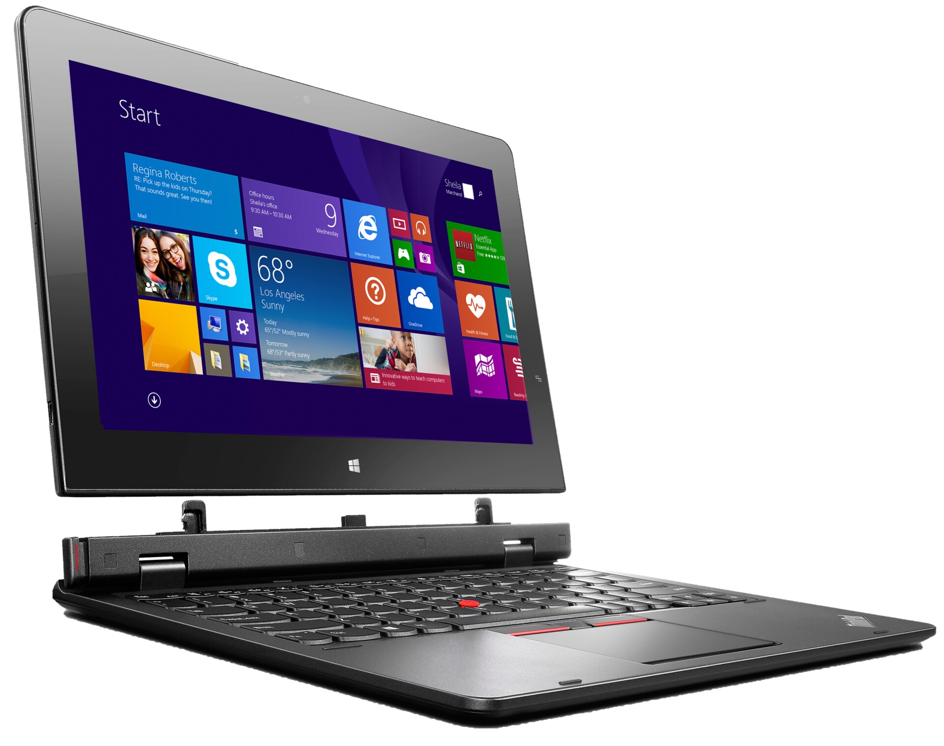 Lenovo ThinkPad Helix 20CG - 11.6" - Core M 5Y70 - Windows 8.1 Pro 64-bit -