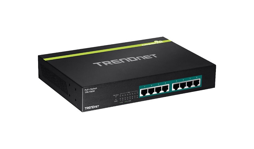 TRENDnet TPE T80H - V2.0R - switch - 8 ports - unmanaged - rack-mountable