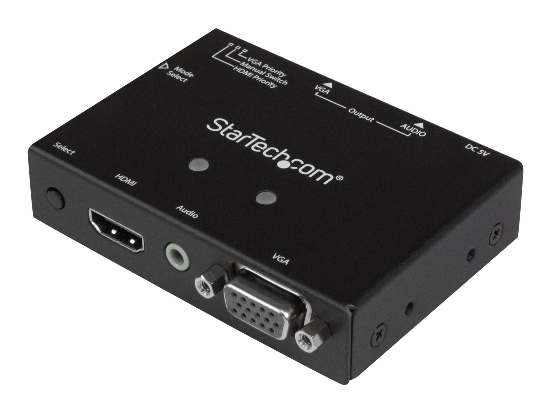 StarTech.com 2x1 VGA + HDMI to VGA Converter Switch w/ Priority Switching &