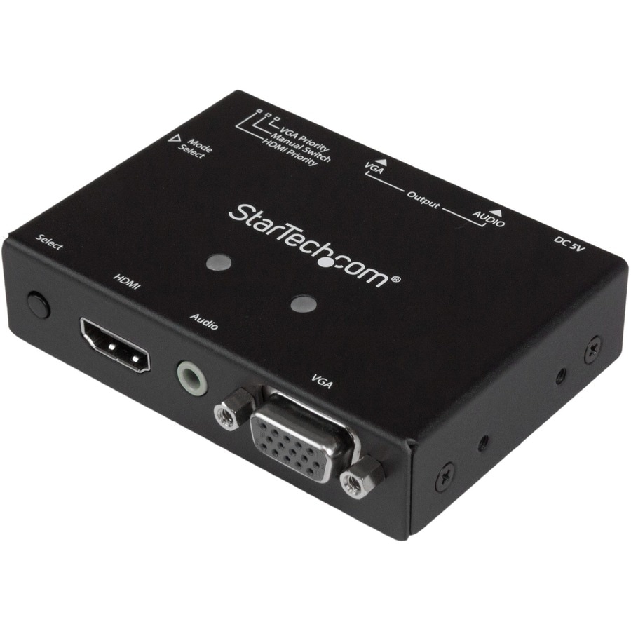 StarTech.com 2x1 VGA + HDMI to VGA Converter Switch w/ Priority Switching â€" 1080p