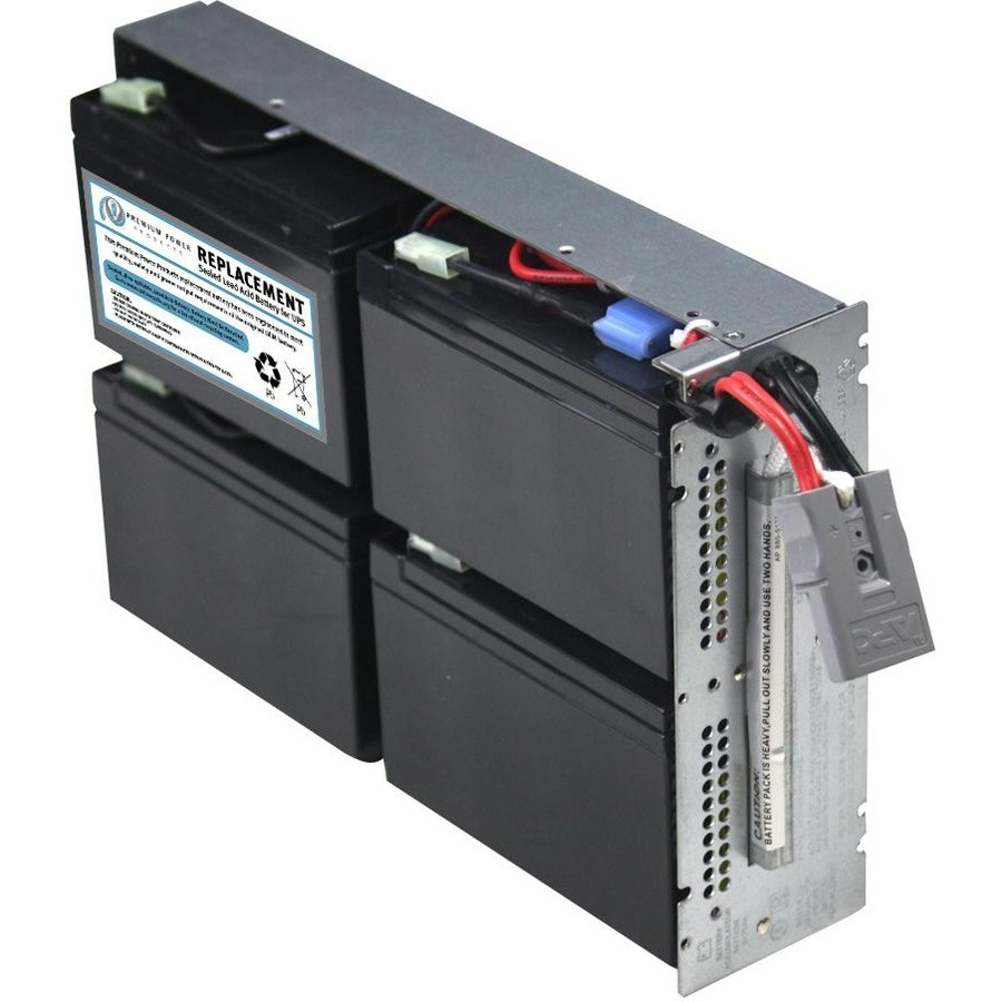 eReplacements Compatible Sealed Lead Acid Battery Replaces APC SLA132, APC APCRBC132, APC RBC132, for use in APC