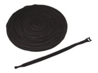 ICC ICACSVB8BK Velcro Cable Tie, 8 inch, Black, 100Pk