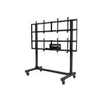 Peerless-AV Portable Video Wall DS-C560-2X2 cart - for 4 flat panels - black powder coat