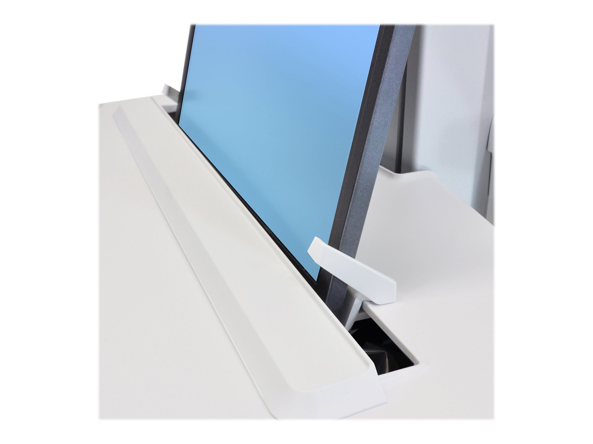 Thumbnail 3 of 4 for Ergotron StyleView cart - open architecture - for notebook / keyboard / mouse / scanner - gray, white, polished aluminum