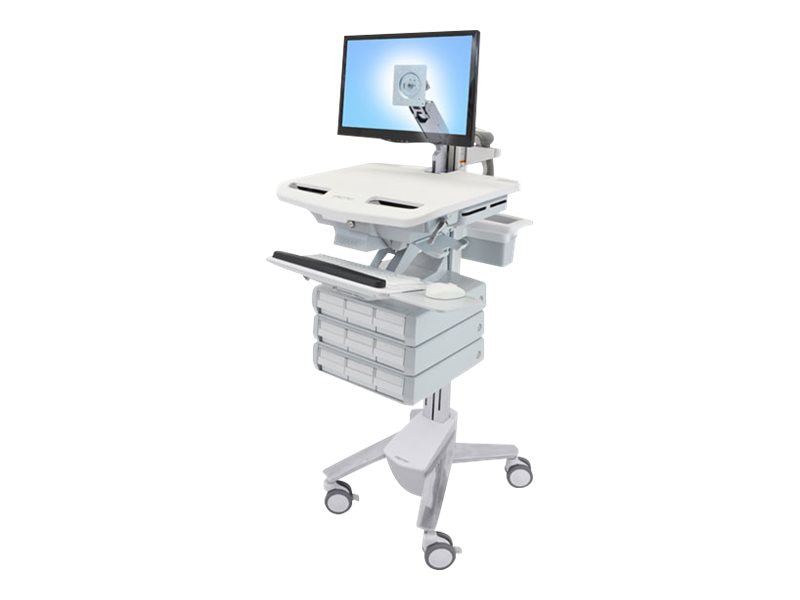 Ergotron StyleView cart - open architecture - for LCD display / keyboard /