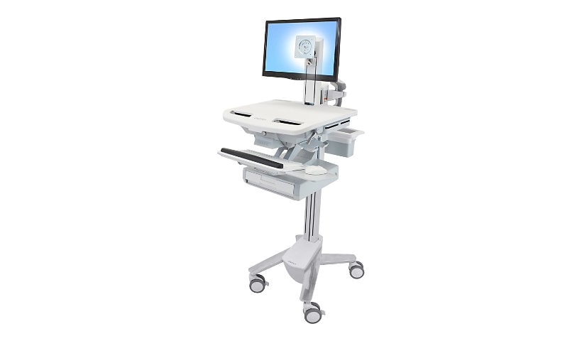 Ergotron StyleView cart - open architecture - for LCD display / keyboard / mouse / CPU / notebook / barcode scanner -