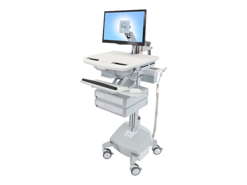 Ergotron StyleView cart - open architecture - for LCD display / keyboard / mouse / CPU / notebook / barcode scanner -