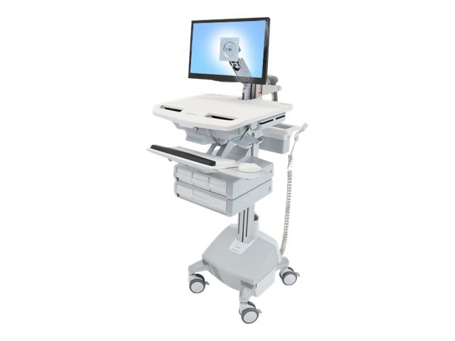 Ergotron StyleView cart - open architecture - for LCD display / keyboard /