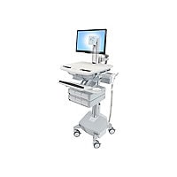 Ergotron StyleView cart - open architecture - for LCD display / keyboard / mouse / CPU / notebook / camera / scanner -