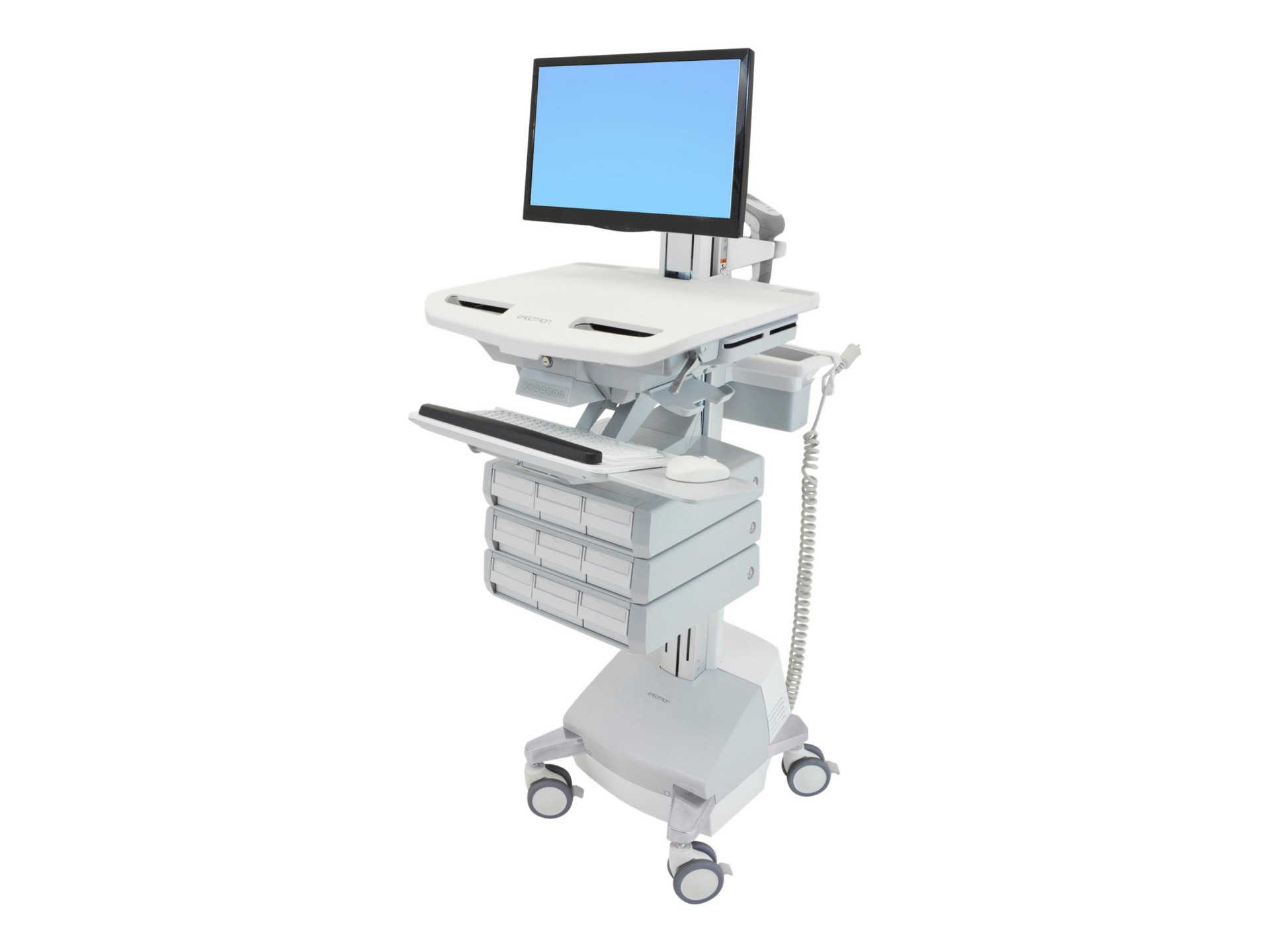 Ergotron StyleView cart - open architecture - for LCD display / keyboard /