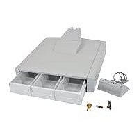 Ergotron SV44 Primary Triple Drawer for LCD Cart - mounting component - gray, white