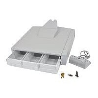 Ergotron SV43 Primary Triple Drawer for LCD Cart mounting component - gray, white