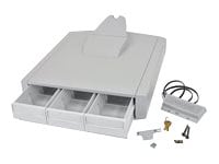 Ergotron SV43 Primary Triple Drawer for Laptop Cart mounting component - gray, white