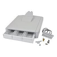 Ergotron SV43 Primary Triple Drawer for Laptop Cart mounting component - gray, white