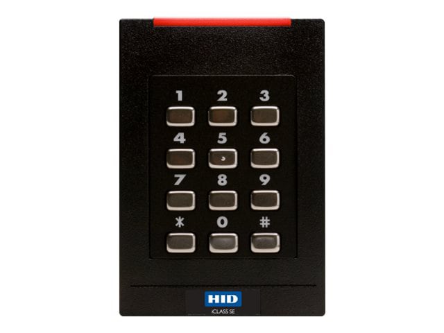 HID iCLASS SE RK40 - access control terminal - black, green flash