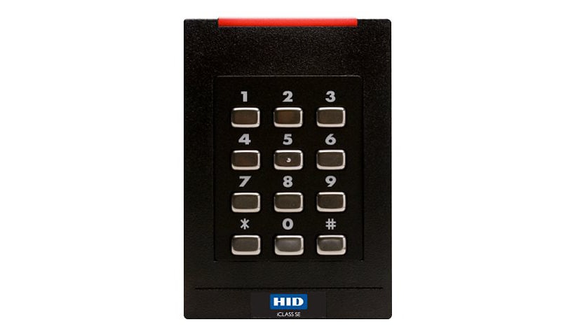 HID iCLASS SE RK40 - access control terminal - black, green flash