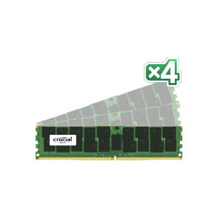 Crucial - DDR4 - 128 GB : 4 x 32 GB - LRDIMM 288-pin