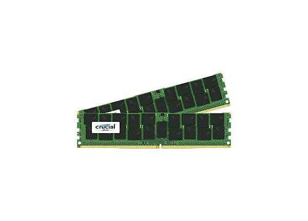 Crucial - DDR4 - 32 GB: 2 x 16 GB - DIMM 288-pin