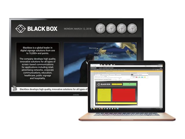 Black Box iCOMPEL Content Commander Virtual Machine - license - 100 subscri