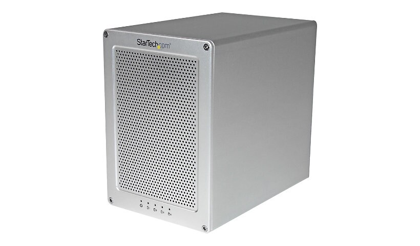 StarTech.com 4-Bay Enclosure for 3.5in SATA Drives - Thunderbolt 2 - RAID -