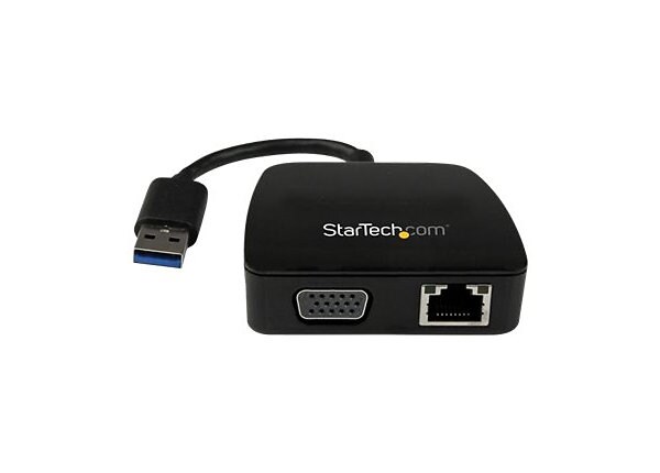 StarTech.com USB 3.0 Laptop Mini Docking Station w/ VGA + Gigabit Ethernet