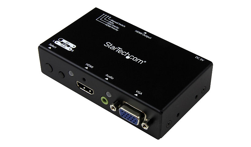 StarTech.com 2x1 HDMI+VGA to HDMI Switch w/ Automatic & Priority Switching