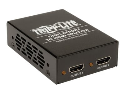 Tripp Lite 2-Port Video Displayport to 2 X HDMI Monitor Video Splitter 4Kx2K @ 24/30HZ TAA GSA - video/audio splitter -
