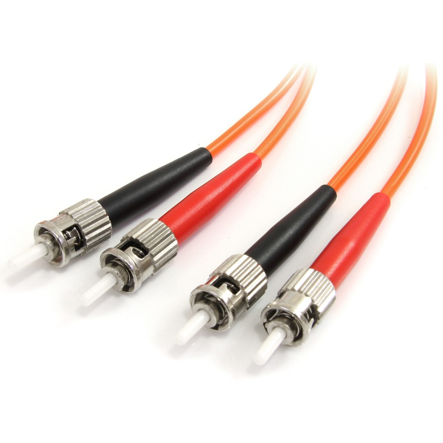 Thumbnail 2 of 3 for StarTech.com 1m Fiber Optic Cable - Multimode Duplex 62.5/125 - LSZH - ST/ST - OM1 - ST to ST Fiber Patch Cable