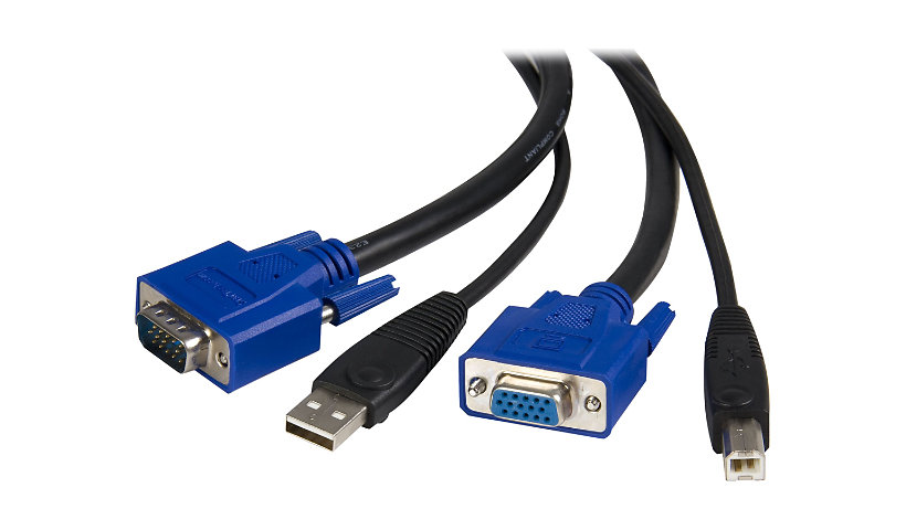 StarTech.com 10 ft 2-in-1 Universal USB KVM Cable - 10ft KVM Cable