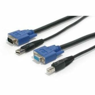 StarTech.com 2-in-1 Universal USB KVM Cable - Video / USB Cable - 15 ft