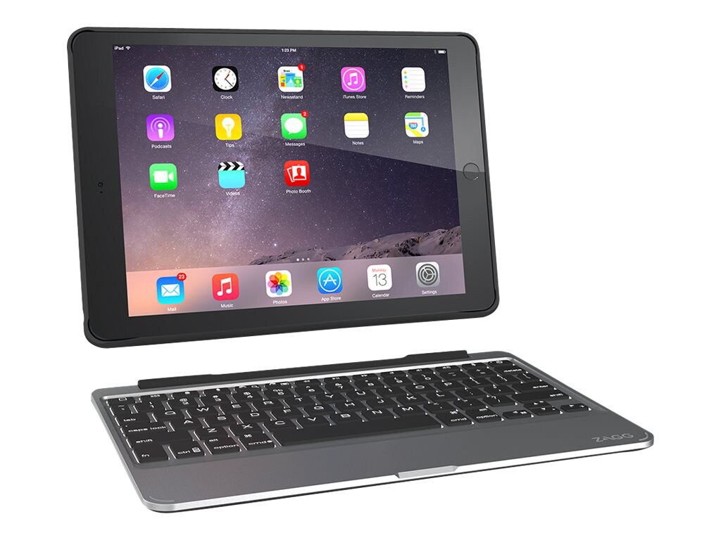 Zagg Slim Keyboard Folio Case for iPad Air 2 - Black