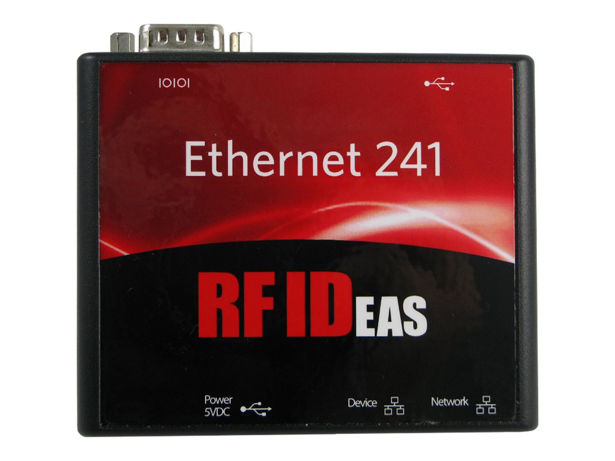 rf IDEAS Ethernet 241 USB to Ethernet Network Converter - network adapter - USB / RS-232 - 10/100 Ethernet x 2