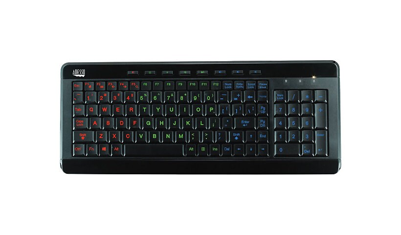 Adesso SlimTouch 120 - keyboard - black