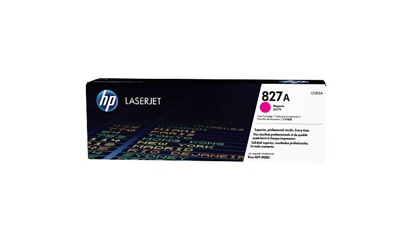 HP 827A Original Laser Toner Cartridge - Magenta - 1 Pack