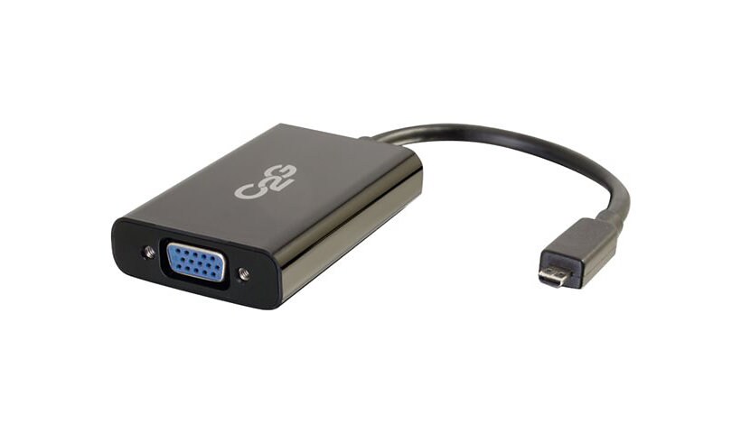 C2G HDMI Micro to VGA and Stereo Audio Adapter Converter Dongle - video con