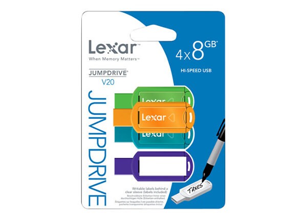 Lexar JumpDrive V20 - USB flash drive - 8 GB